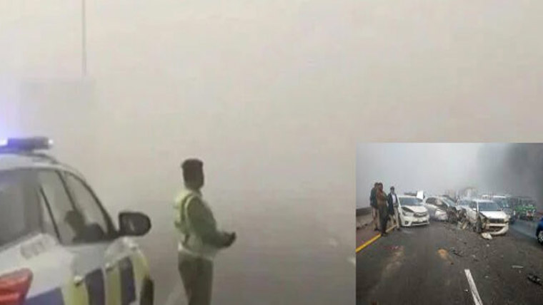  دھند : ٹریفک حادثات، 7 افراد جاں بحق ، 14 زخمی 