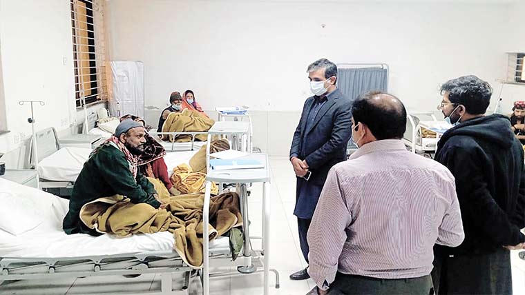 اے ڈی سی ہیڈ کوارٹر ماجد بن احمد کاگورنمنٹ ٹی بی ہسپتال کا دورہ 