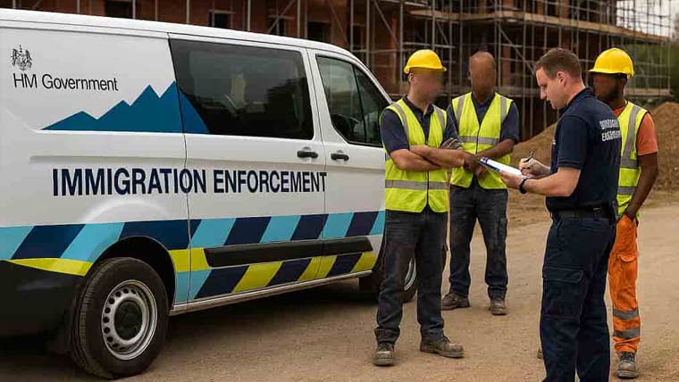 برطانیہ:غیر قانونی طور پر ملازمت کرنے  والے تارکین کیخلاف کریک ڈاؤن تیز