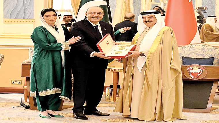 صدر آصف زرداری کی بحرین کے شاہ سے ملاقات 