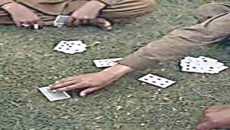 جوا کھیلتے ہوئے 4جواری گرفتار