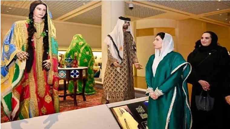 خاتون اول آصفہ بھٹو کا منامہ میں نیشنل میوزیم ، پرل میوزیم کا دورہ