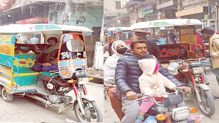 لالہ موسیٰ :مین بازار میں رکشوں کی بھرمار ، کاروبار ٹھپ