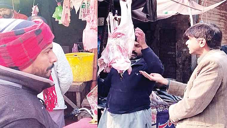 جڑانوالہ میں مضر صحت گوشت برآمد، قصابوں کو جرمانے عائد 