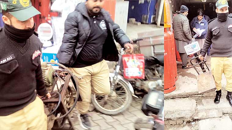 سیالکوٹ:ایل پی جی کی غیر قانونی ریفلنگ ،5 سٹیشن سیل 