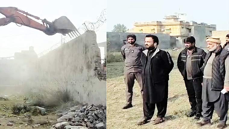 سوک کلاں میں انسداد تجاوزات  آپریشن، راستہ واگزار 