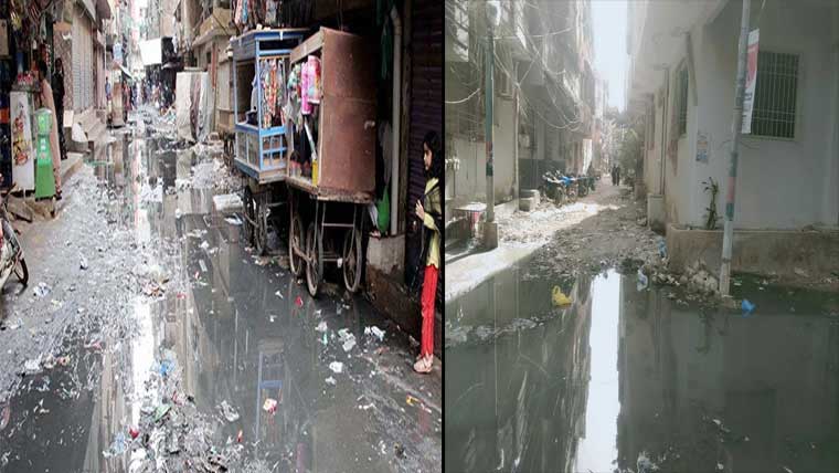  گندگی ، خراب سیوریج  سسٹم : شہری مختلف امراض کا شکار ہونے لگے
