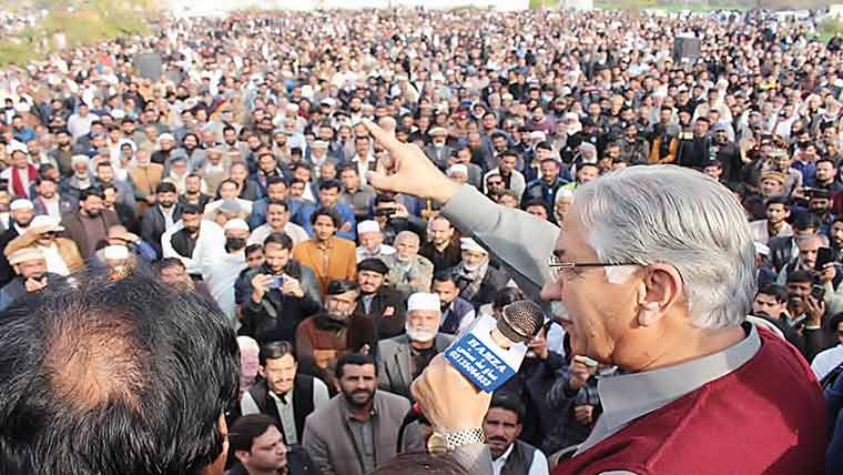 متاثرین الائنس اسلام آباد کے زیر اہتمام ملپور میں احتجاجی جلسہ 