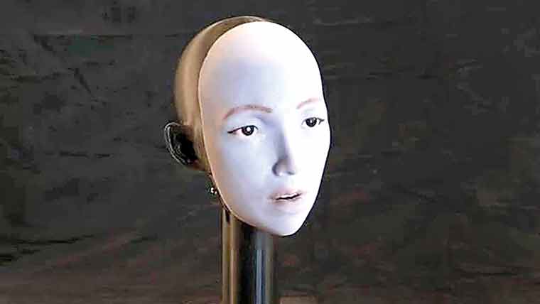 امریکا:انسانی ہونٹوں کی حرکت کی نقل کرنیوالا روبوٹ تیار