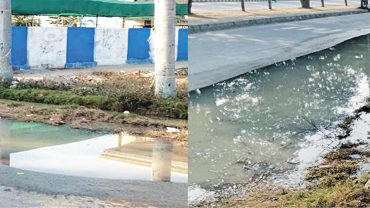راہوالی:نالے کی عدم صفائی ، پانی سڑکوں پر جمع ہونے لگا 