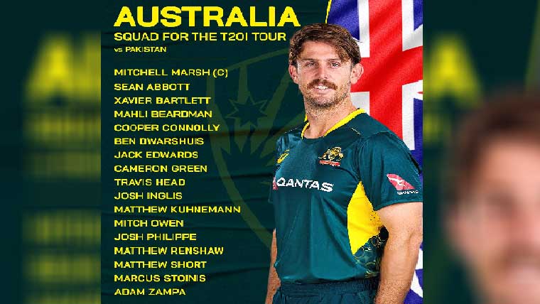  دورہ پاکستان : 5 سینئر کھلاڑیوں کے بغیر آسٹر یلوی سکواڈ کا علان