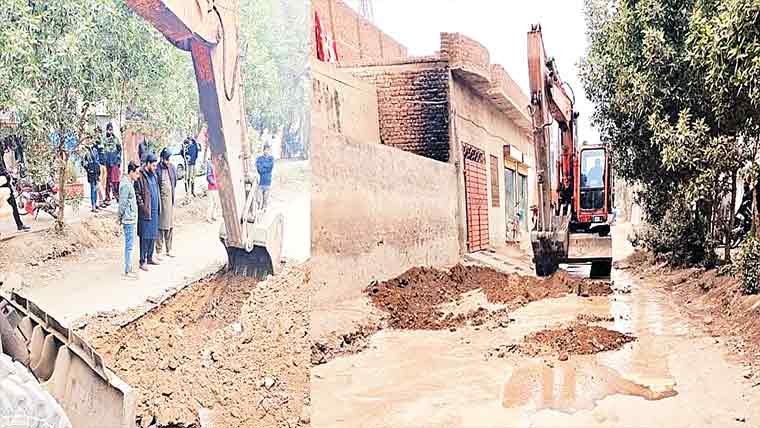  واسا کی کارروائی، 2کالونیوں کے سیوریج کنکشن منقطع