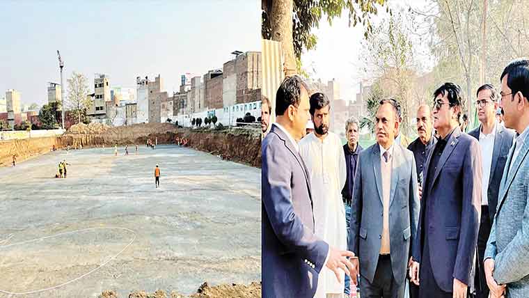 سیکرٹری ہاؤسنگ نور الامین مینگل کا سیوریج منصوبے کا معائنہ