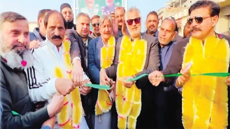  سیلاب سے متاثرہ سوہدرہ تا بہرام سڑک کی تعمیر کا افتتاح 