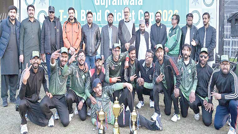 ٹی 20 بلائند کرکٹ ٹور نامنٹ گوجرانوالہ نے جیت لیا 