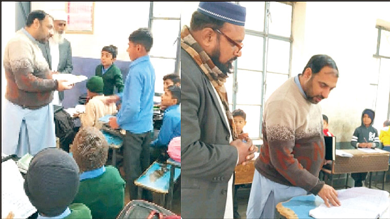  ڈی ای او جڑانوالہ کا پرائمری سکولوں کا اچانک دورہ