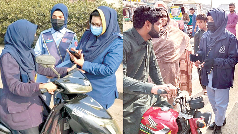 جڑانوالہ میں خواتین ٹریفک وارڈنز کا خصوصی سکواڈ تعینات