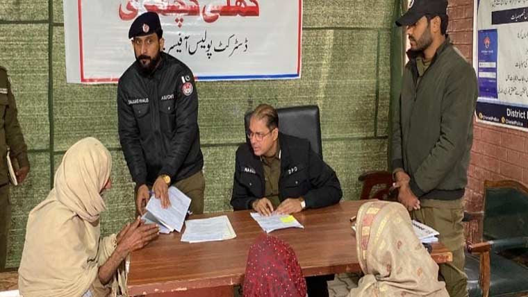 چنیوٹ:ڈی پی او کی کھلی کچہری، مسائل حل کرنے کے احکامات