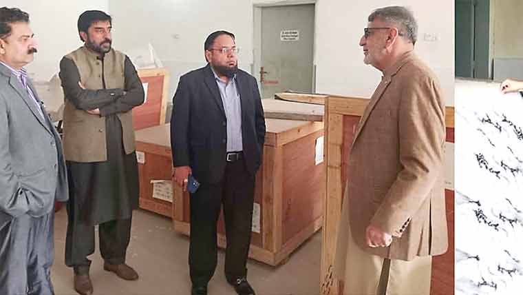  فیصل مسعود ہسپتال میں سی ٹی سکین مشین کی تنصیب جاری 