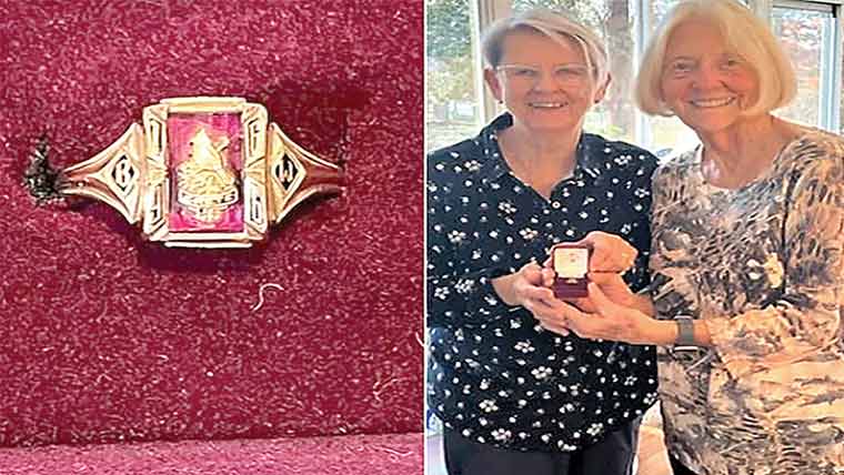 امریکا:گمشدہ انگوٹھی دہائیوں بعد مالکن تک پہنچا دی گئی