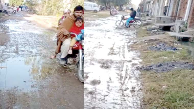 علی پور :سیوریج بند ، پانی گھروں میں داخل ،زندگی اجیرن