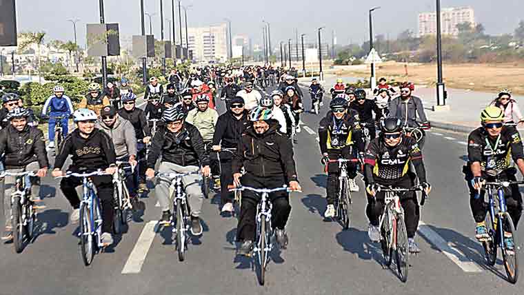 پاکستان کی تاریخ کی سب  سے بڑی سائیکل ریس کا انعقاد