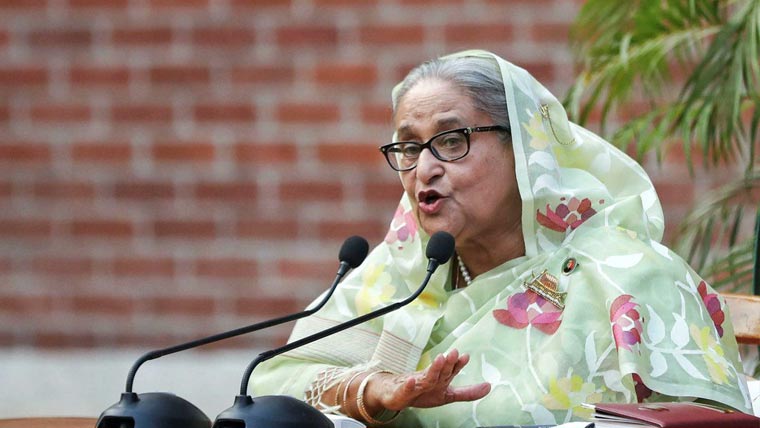 شیخ حسینہ کو بھارت میں خطاب  کی اجازت، بنگلہ دیش برہم