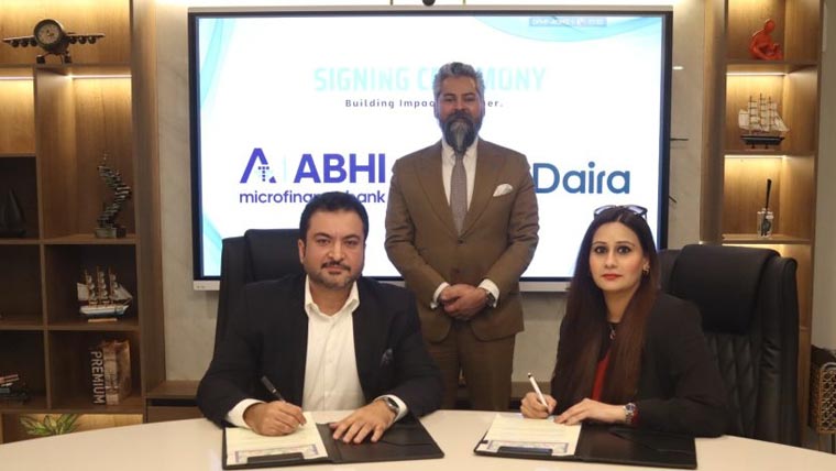  ابھی مائیکروفنانس بینک اور  فن لیپ کے درمیان معاہدہ 