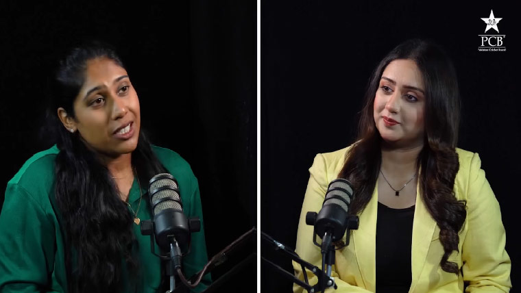 پی سی بی پوڈکاسٹ میں پاکستان  ویمنز ٹیم کی بیٹر عائشہ ظفر کی شرکت