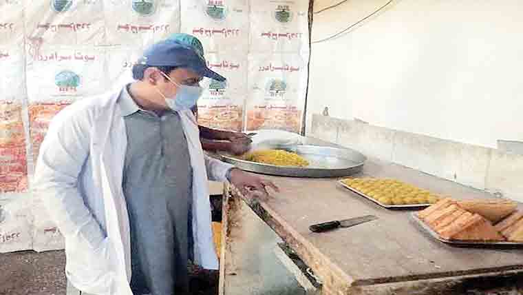  ہوٹلوں‘کریانہ سٹورز ‘ گوشت‘دودھ کی دوکانوں کی چیکنگ