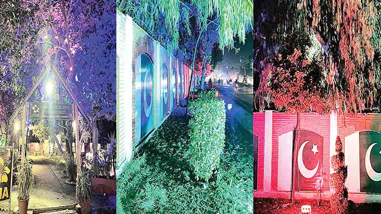  سرگودھا کے داخلی و خارجی راستوں پر انتہائی دلکش لائٹنگ 