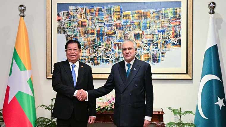 اسحاق ڈار سے میانمار کے وزیر خارجہ  کی ملاقات، ایم او یو پر دستخط