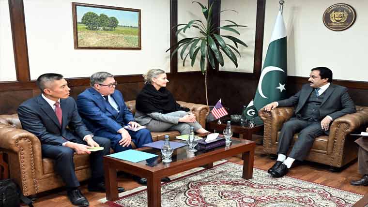 قائم مقام چیئرمین سینیٹ سے امریکی وفد کی ملاقات، دوطرفہ تعلقات پر گفتگو