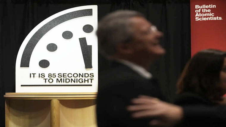 ڈومز ڈے کلاک کا نیا وقت جاری، دنیا تباہی سے کتنی دور 