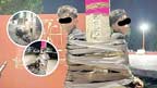 میکسیکو،بیٹ مین موٹر سائیکل چوروں کو کھمبے سے باندھنے لگا