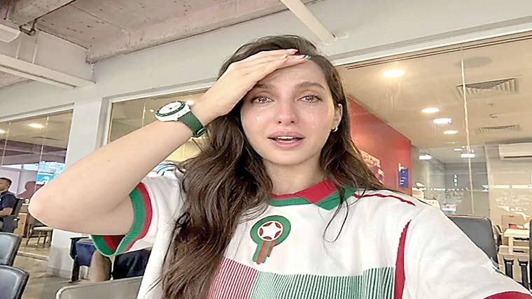 فیفا ورلڈکپ میں مراکش کی  جیت پر نورا فتحی کی آنکھیں نم 