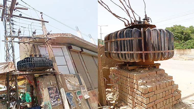 میلسی میں ٹرانسفارمر زمین پر گرنے سے حادثے کا خدشہ