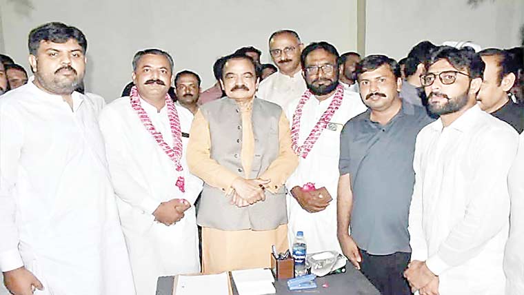  رانا شبیر کے بیٹے رانا ریحان شبیر (ن) لیگ میں شامل