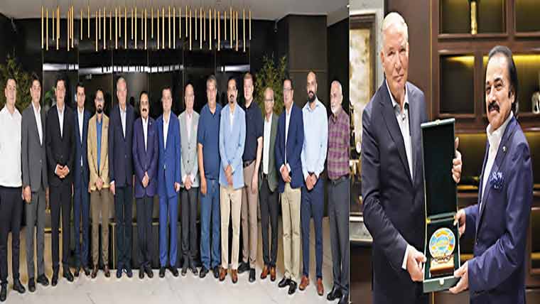  جمہوریہ قراقلپاقستان کے وفد کا حبیب رفیق انجینئرنگ کا دورہ