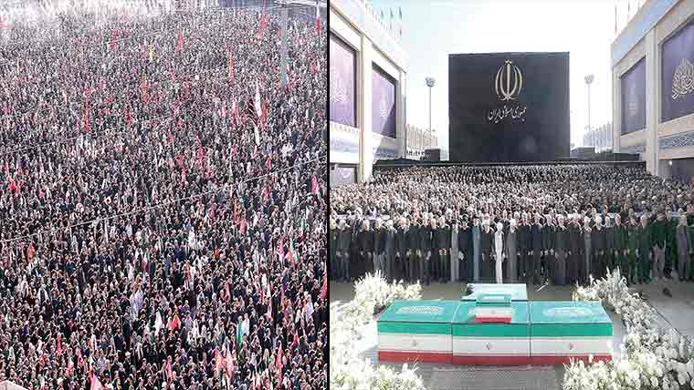 علی خامنہ ای کی نمازِ جنازہ، تہران میٹرو سے ریکارڈ 70 لاکھ سے زائد افرادکا سفر 