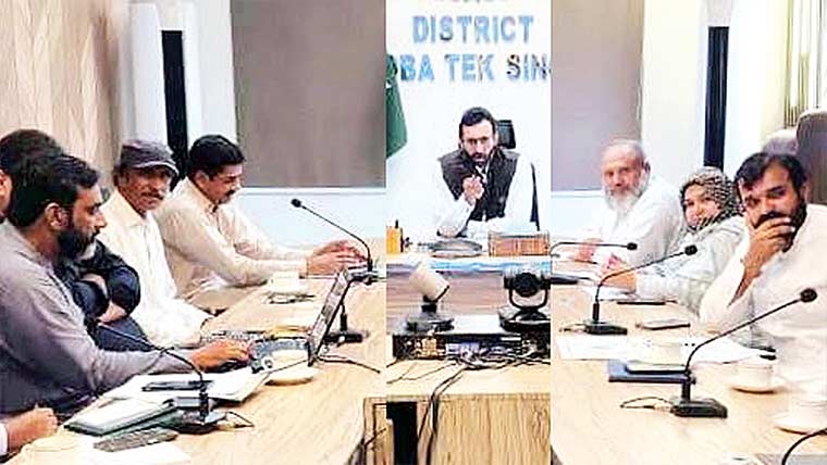 ڈی سی ٹوبہ کی زیرصدارت ایگریکلچر ٹاسک فورس کااجلاس