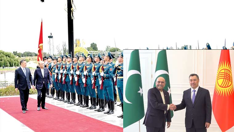 صدر زرداری کی کرغز ہم منصب سے ملاقات ،مختلف شعبوں میں تعاون بڑھانے میں اتفاق