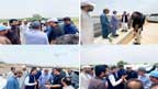 جھڈو:کمشنر وڈپٹی کمشنر کا آبی گزرگاہوں کا دورہ، بہاؤ کا جائزہ لیا