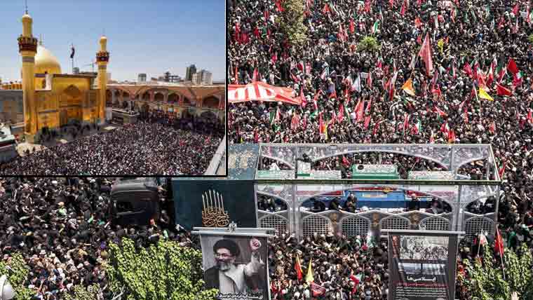 علی خامنہ ای کی آج مشہد میں تدفین ، حضرت علی ؓ کے روضہ پر نماز جنازہ ادا