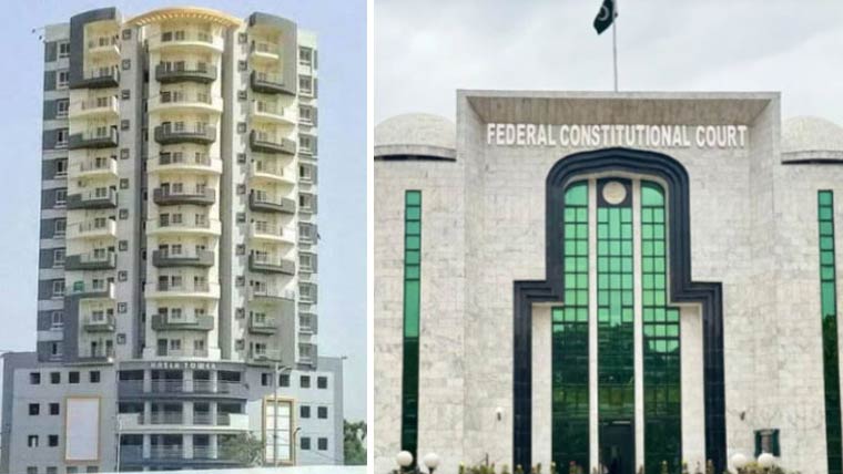 ایک شخص کی ضد نے 40خاندانوں کو بے گھر کر دیا،نسلہ ٹاورمتاثرین