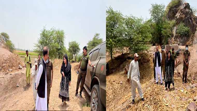 ڈپٹی کمشنر کاچناب کے حفاظتی بند کا دورہ، انتظامات کا جائزہ