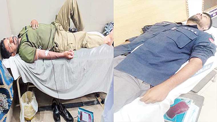 ورچوئل بلڈ بینک کے ذریعے 2 مریضوں کو خون فراہم