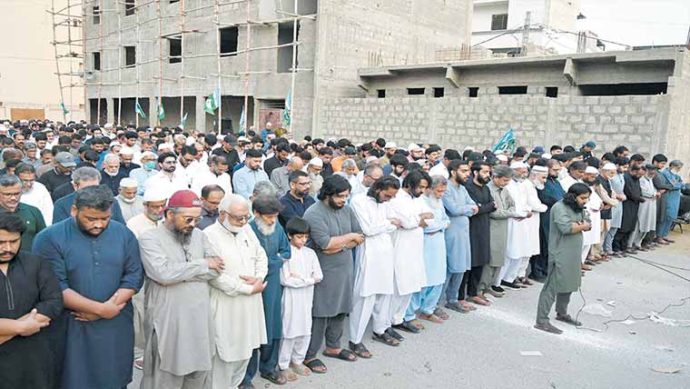 کارگو طیارہ حادثے میں جاں بحق انجینئر کی نمازجنازہ