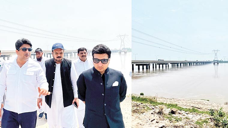 ڈی سی کا چناب کے علاقوں کا دورہ ، ممکنہ سیلاب پر انتظامی جائزہ