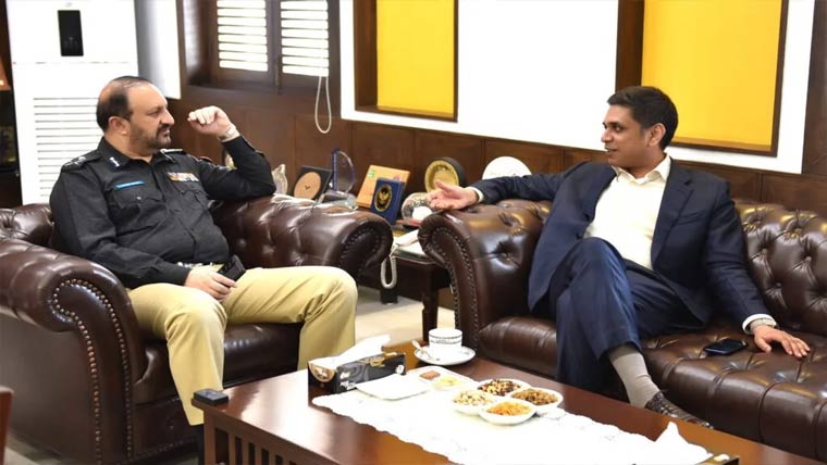  آئی جی سے میئر سکھر کی ملاقات
